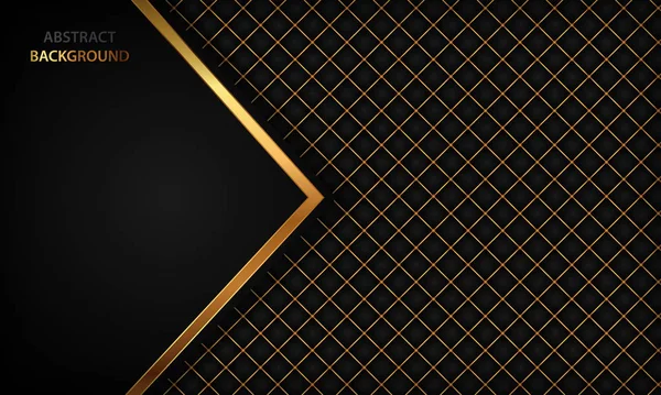 Decorative elegant background in black and gold Vector Image