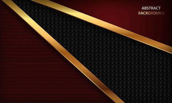 深红色的奢华底色 带有现实的金色元素 现代矢量设计模板 — 图库矢量图片