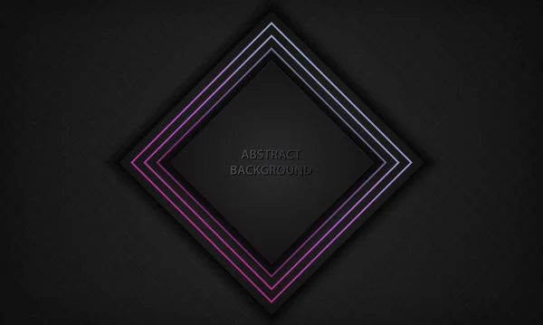 Fondo Abstracto Oscuro Con Decoración Elementos Línea Geométrica Degradada Fondo — Vector de stock