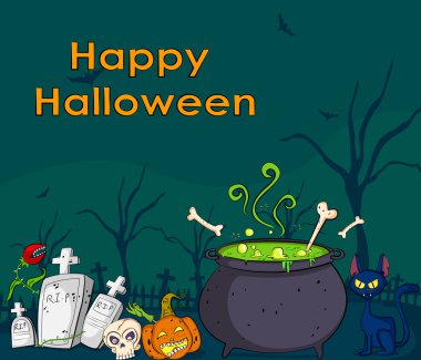 Mutlu Cadılar Bayramı tatil kutlama arka plan