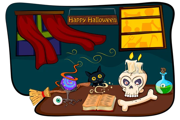 Feliz feriado de Halloween celebração fundo —  Vetores de Stock