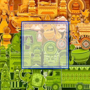 15 Ağustos Hindistan Bağımsızlık üç renkli arka plan