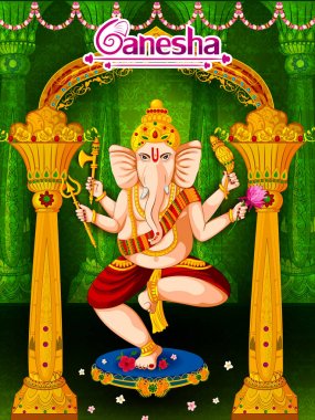 Mutlu Ganesh Chaturthi Hindistan Festivali kutlamaları