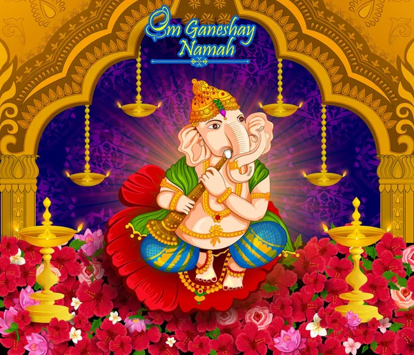 Mutlu Ganesh Chaturthi Hindistan Festivali kutlamaları