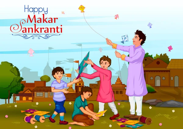 Happy Makar Sankrant — Stock Vector
