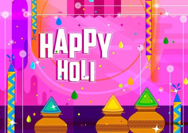 Barevné pozadí tradiční Holi Festival barev z Indie — Stockový vektor