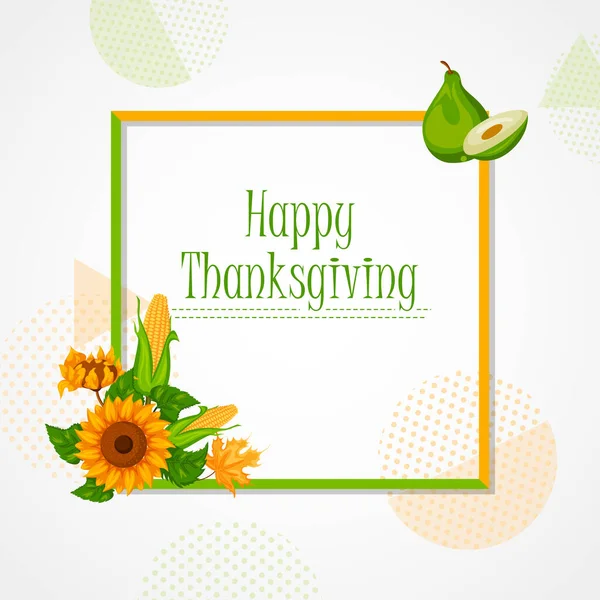 Happy Thanksgiving holiday greeting card