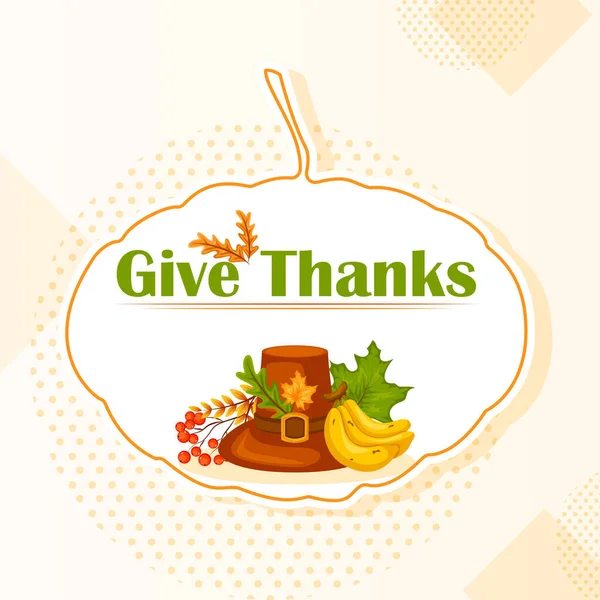 Поздравительная открытка на день Благодарения — стоковый вектор