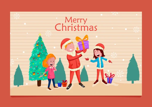 Поздравительные открытки от Деда Мороза — стоковый вектор