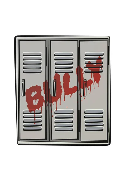 Lanet kurşun eski okul dolabı.