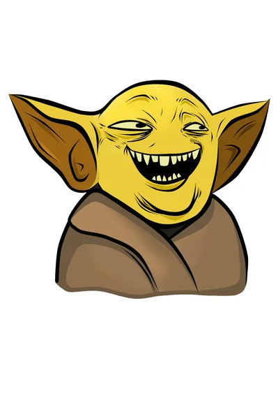 Personagem Engraçado Que Trolls Todos Deles Lol — Fotografia de Stock