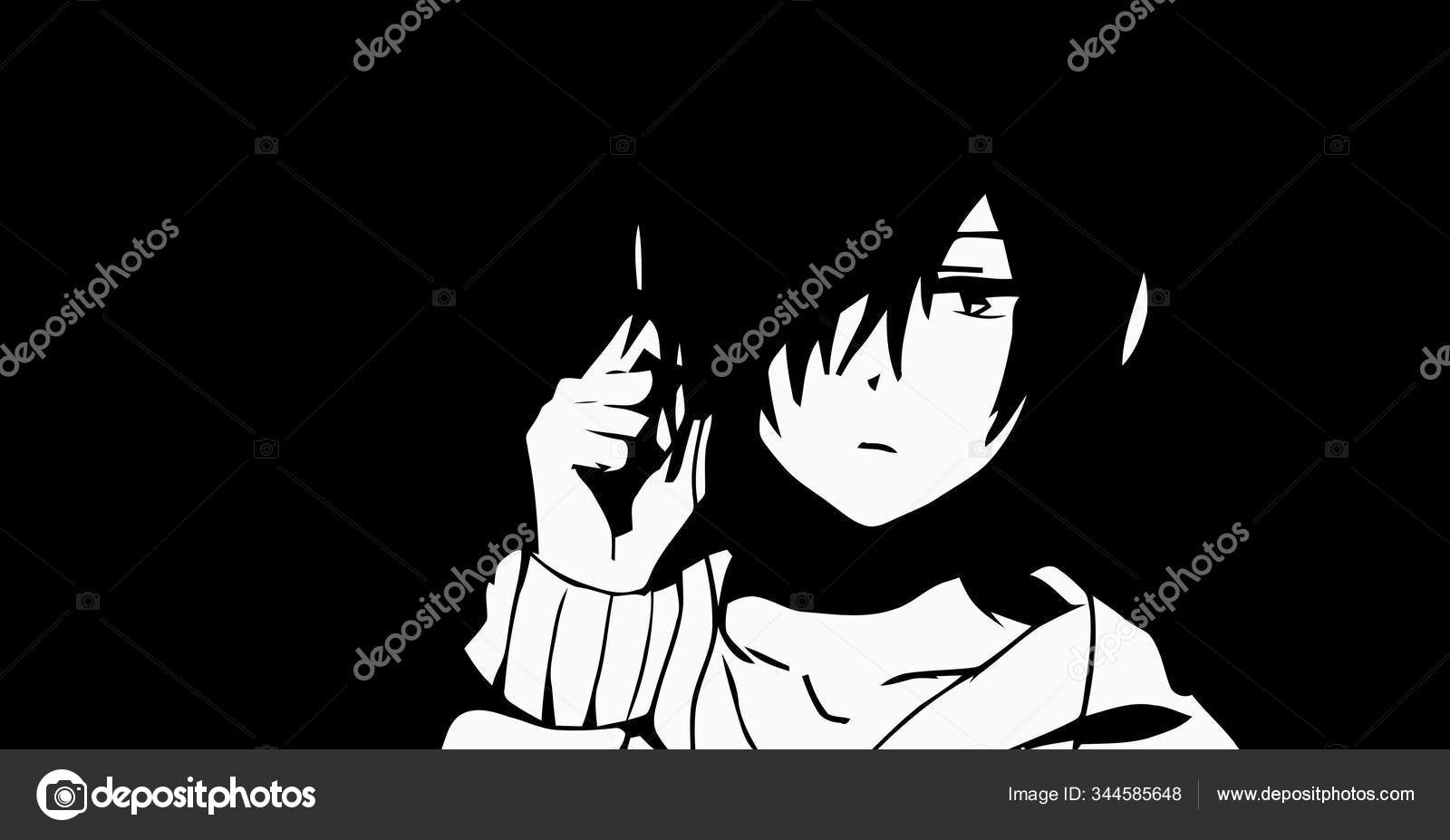 Female Anime Character Faces In The Dark Background, Profile Picture Sad  Background Image And Wallpaper for Free Download
