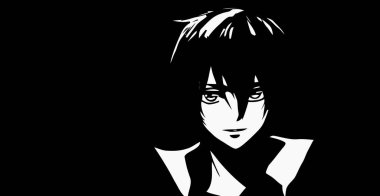 Anime duvar kağıtları hd siyah beyaz anime tatlı kız / transseksüel manga tarzı minimalizm yüksek çözünürlüklü masaüstü arka planda