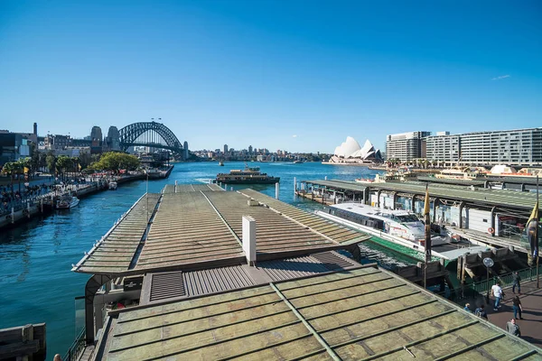 Srpen, 12: Pohledy na Sydney Harbour, Austrálie — Stock fotografie