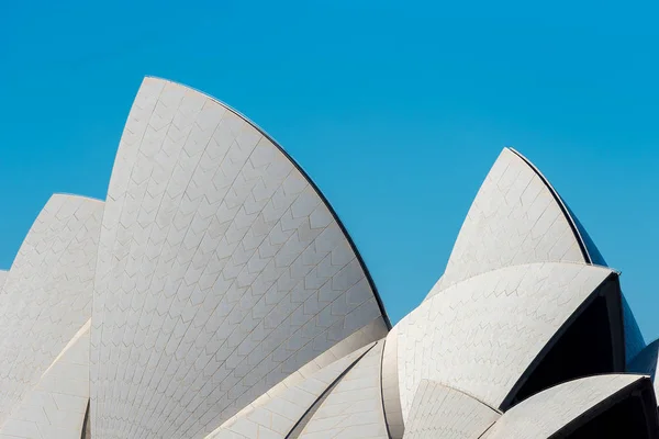 Ausgust 12: Detalhe do telhado da Sydney Opera House, Sydney, Nova Gales do Sul, Austrália — Fotografia de Stock