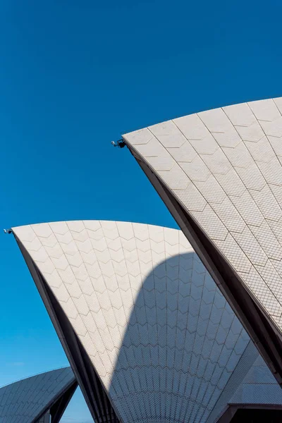 28 de julho: Detalhe do telhado da Sydney Opera House, Sydney, Nova Gales do Sul, Austrália — Fotografia de Stock