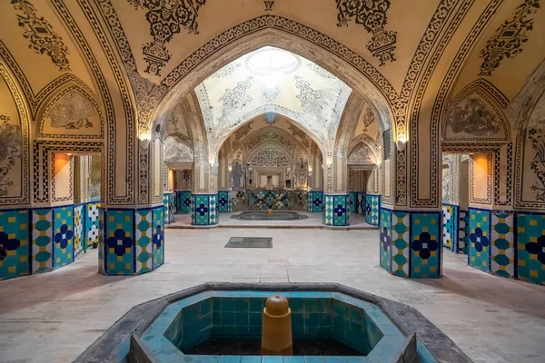 Εσωτερικό της αραβικής Bathhouse στο Kashan, Ιράν — Φωτογραφία Αρχείου
