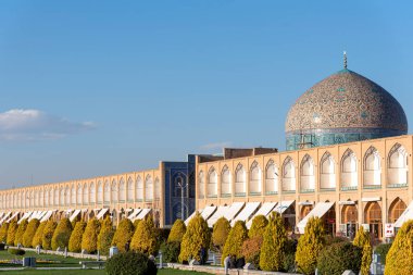 3 Mart 2019: Kraliyet Meydanı ve Şeyh Lotf Allah Camii 'ne bakın. İsfahan, İran