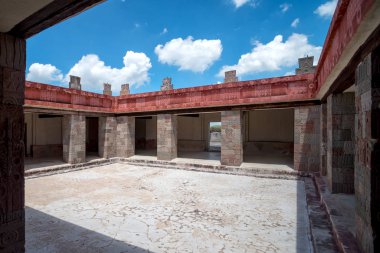 Teotihuacan 'daki güzel Maya avlusu