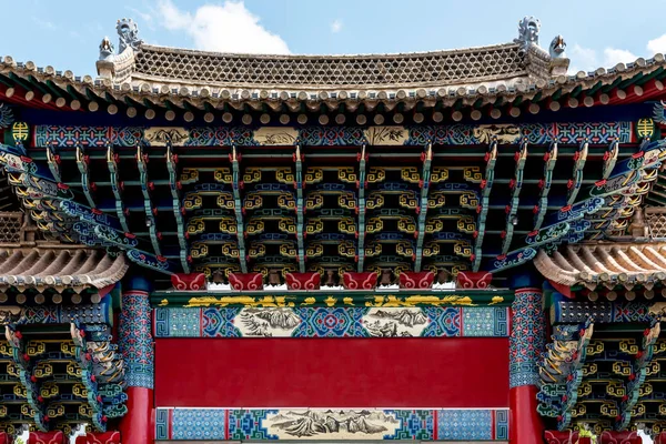 2019 년 3 월 7 일: 중국 윈난의 역사적 인 중심지에 있는 건물의 세부 묘사 — 스톡 사진
