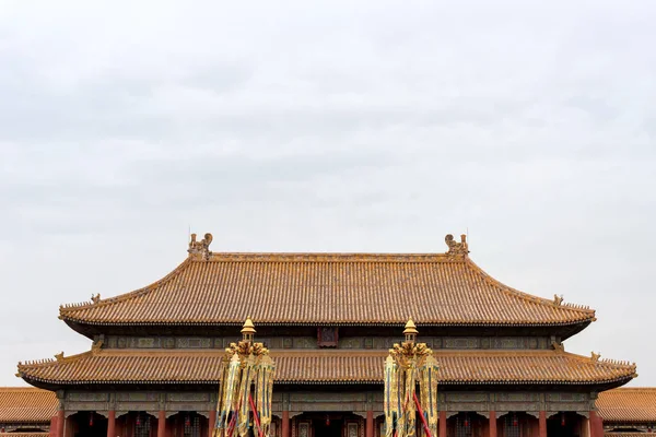 27. března 2019: Pavilon v Zakázaném městě. Peking, Čína — Stock fotografie