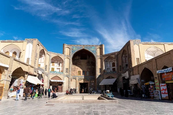 stock image March 2, 2019: Entrance at the Great Bazaar. Isfahan, Iran