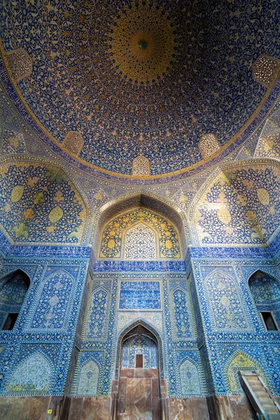 Tilework falán Imám mecset, Imám tér Isfahan, Irán — Stock Fotó