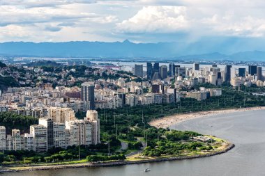 Botafogo sahilindeki yelkenli limanı, Rio de Janeiro, Brezilya