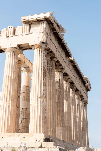 Detalle Del Partenón Acrópolis Atenas Grecia — Foto de Stock