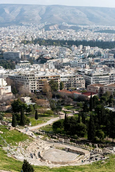 February 2018 Views Athens New Acropolis Museum Theatre Dionysus Eleuthereus — Stock Photo, Image