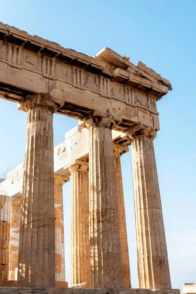 Detail Partenon Acropolis Athens Greece — Stock Photo, Image