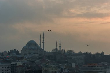 22 Şubat 2018: İstanbul ufuk çizgisine bakın. İstanbul, Türkiye