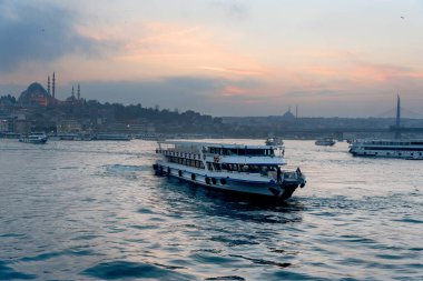 22 Şubat 2018: İstanbul ufuk çizgisine bakın. İstanbul, Türkiye