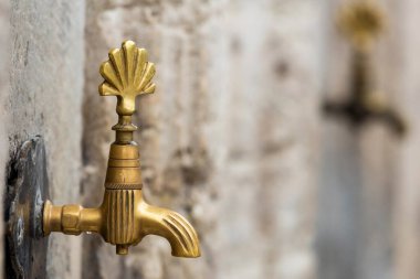 İstanbul, Türkiye 'de bir camide abdest suyu musluğu