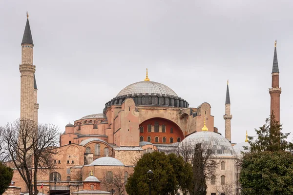 Άποψη Της Αγίας Σοφίας Κωνσταντινούπολη Τουρκία — Φωτογραφία Αρχείου