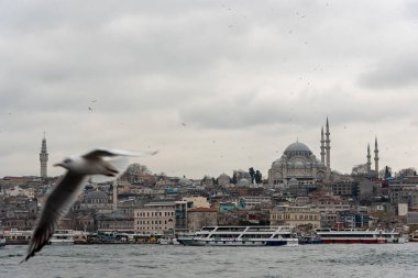 19 Şubat 2018: İstanbul ufuk çizgisine bakın. İstanbul, Türkiye