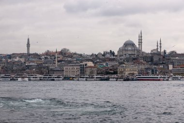 19 Şubat 2018: İstanbul ufuk çizgisine bakın. İstanbul, Türkiye