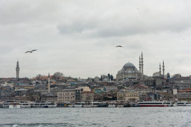 19 Şubat 2018: İstanbul ufuk çizgisine bakın. İstanbul, Türkiye