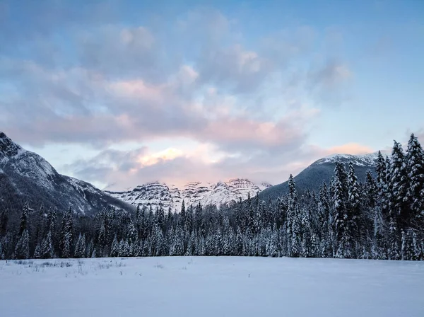 Mount Robson Vintern British Columbia Kanada — Stockfoto