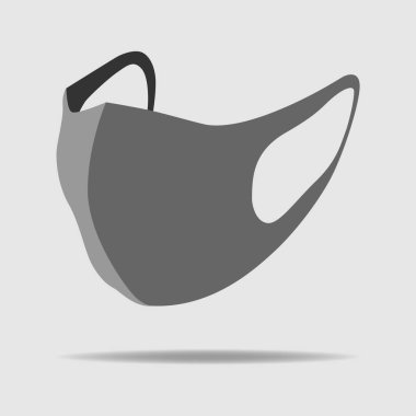 Koruyucu yüz maskesi. Coronavirus. Toza, virüslere ve bakterilere karşı koruma. Salgın, salgın. Covid 2019