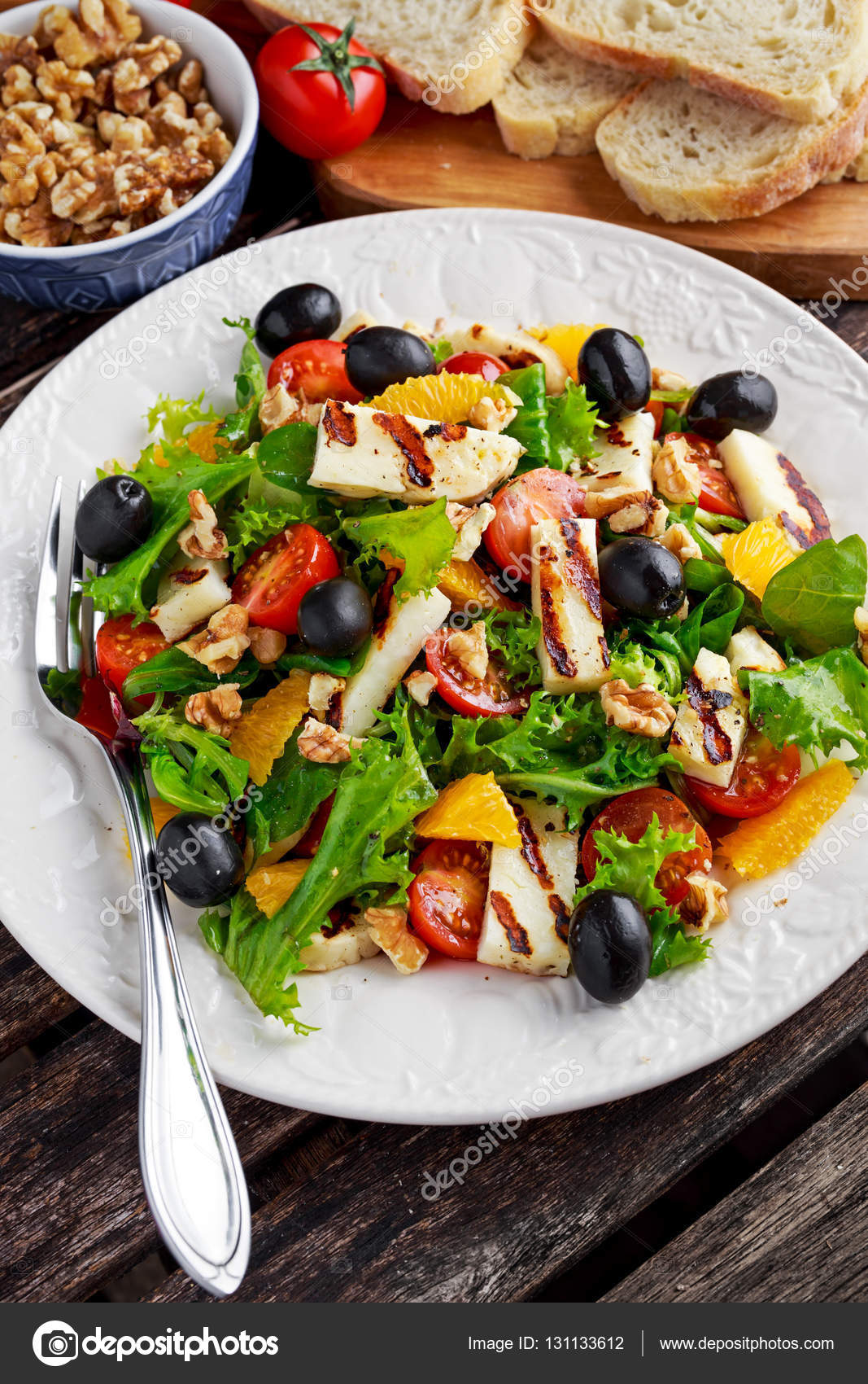 Hellim Peynirli Salata Hellim Peynirli Salata