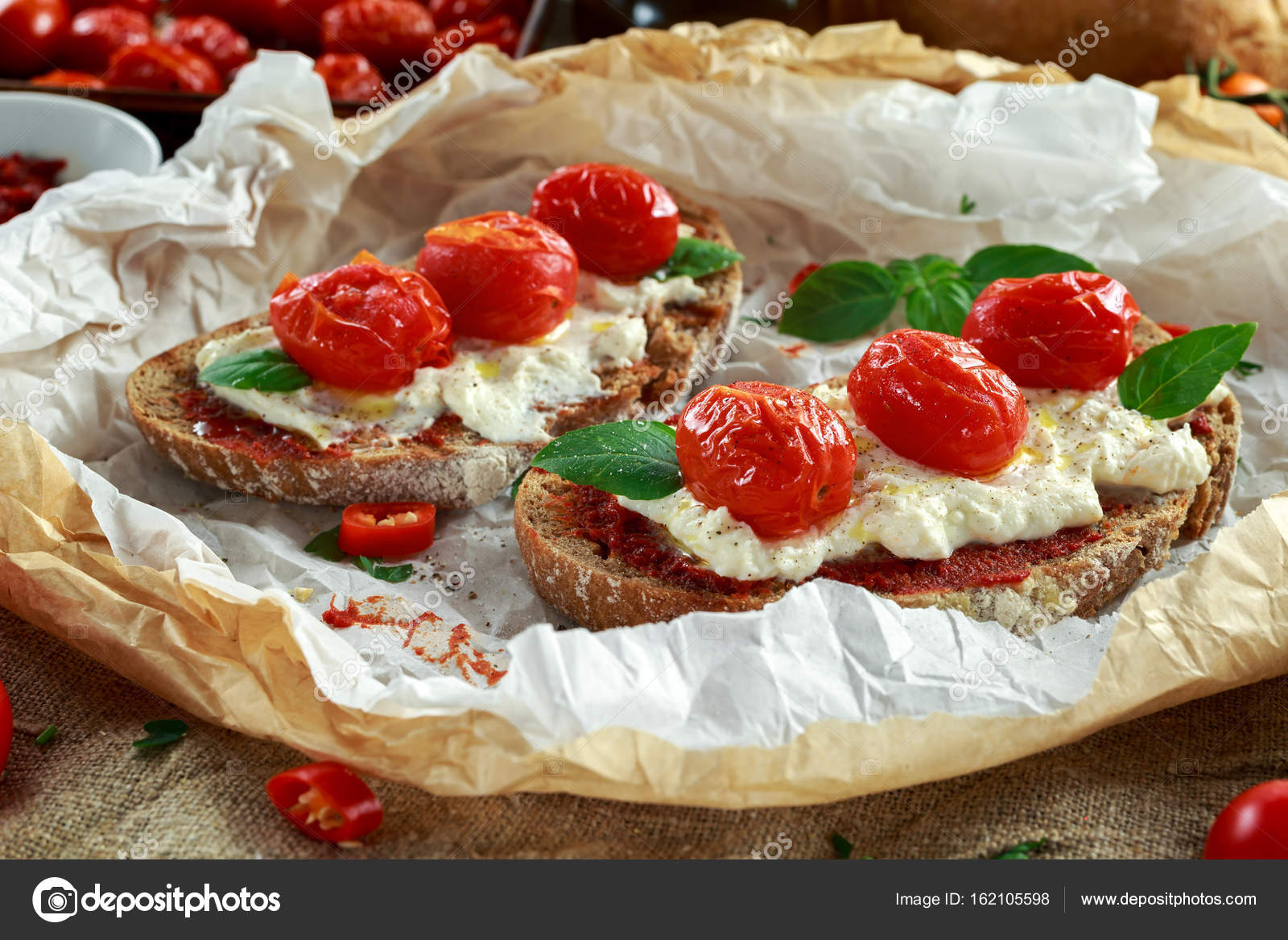 Domatesli Kızarmış Ricotta Domatesli Kızarmış Ricotta