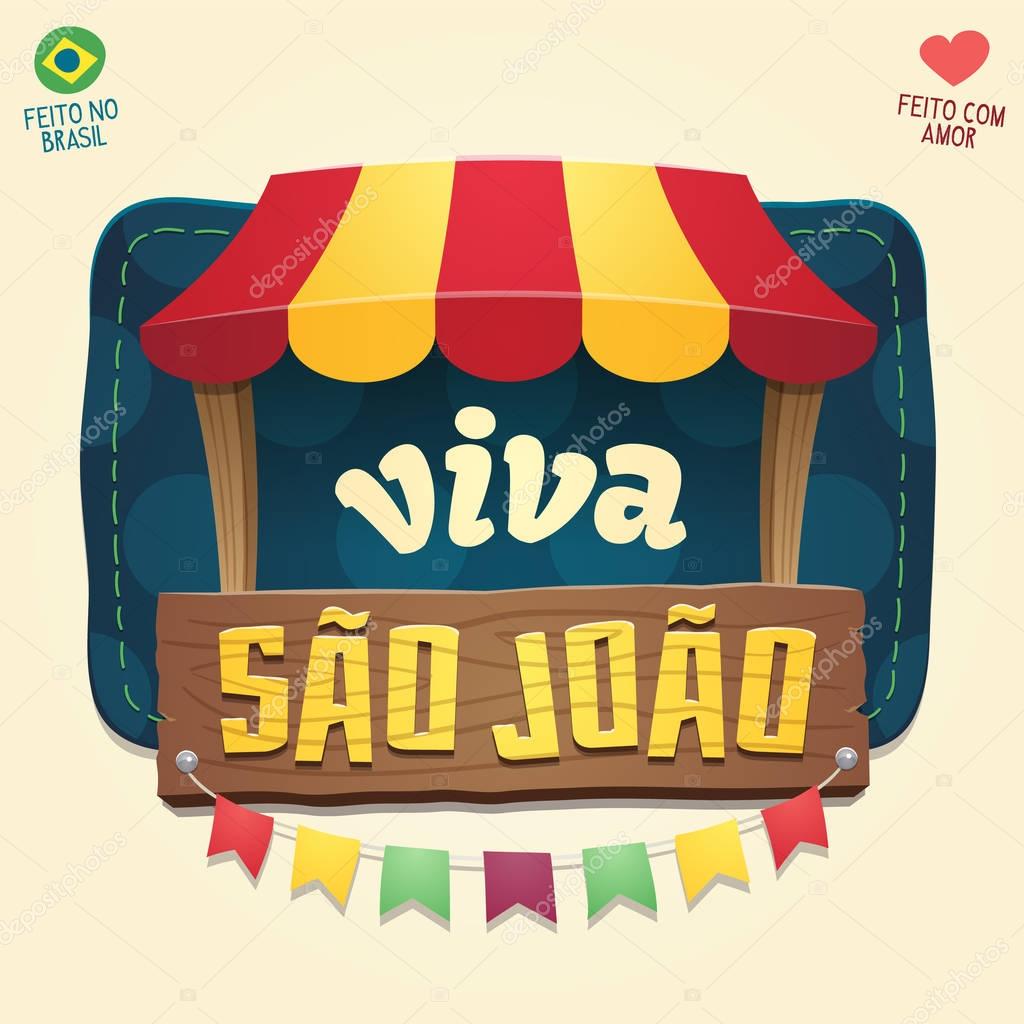 Multiple layers - Creative high quality vector cartoon for june party themes - Made in Brazil - Made with love