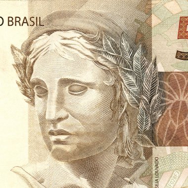 Brezilya Real - BRL para birimi. Ekonomik ve finansal kavramlar için 50 reais.