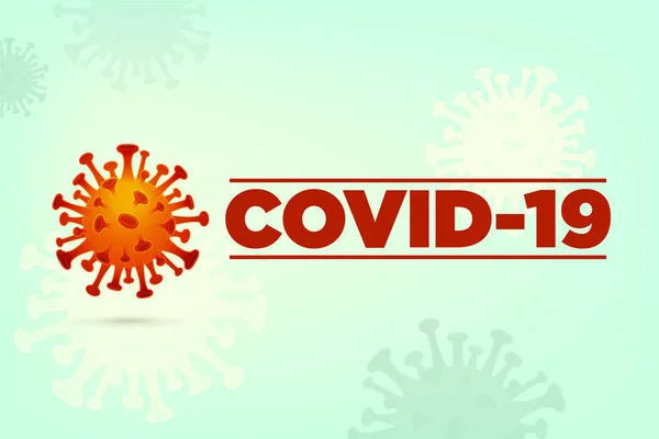 Inscripción Covid Sobre Fondo Claro Para Pandemia Coronavirus Otras Enfermedades — Vector de stock