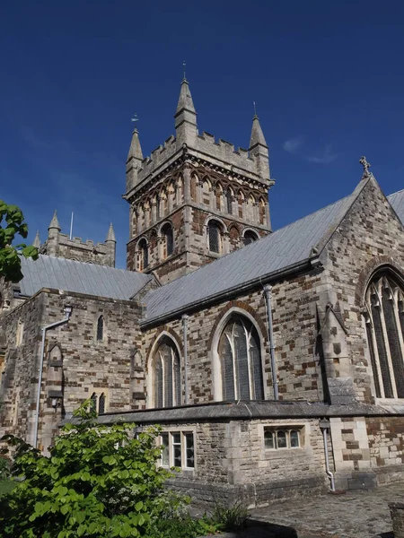 A igreja Minster em Wimborne Minster, Dorset, Reino Unido — Fotografia de Stock