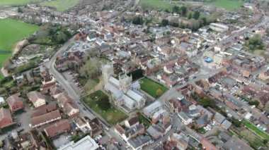 Hava filmi, Wimborne Bakanı 'nın kilise ve şehir merkezinin videosu.