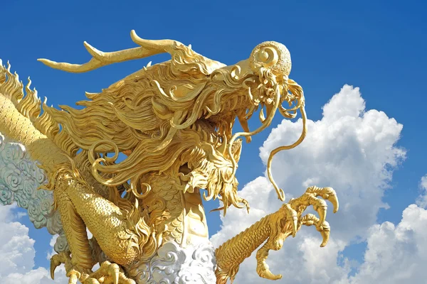 Chinese golden dragon — Stock Photo, Image