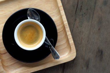 Bir fincan espresso kahve.