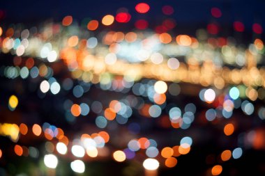 Renkli bokeh ışığı